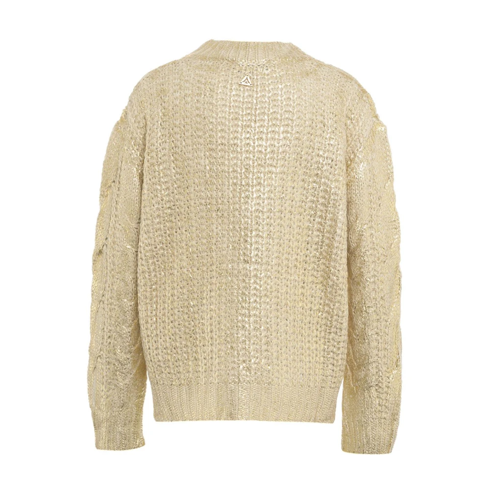 Akep Gouden Gebreide Aw24 Handwas Beige Dames