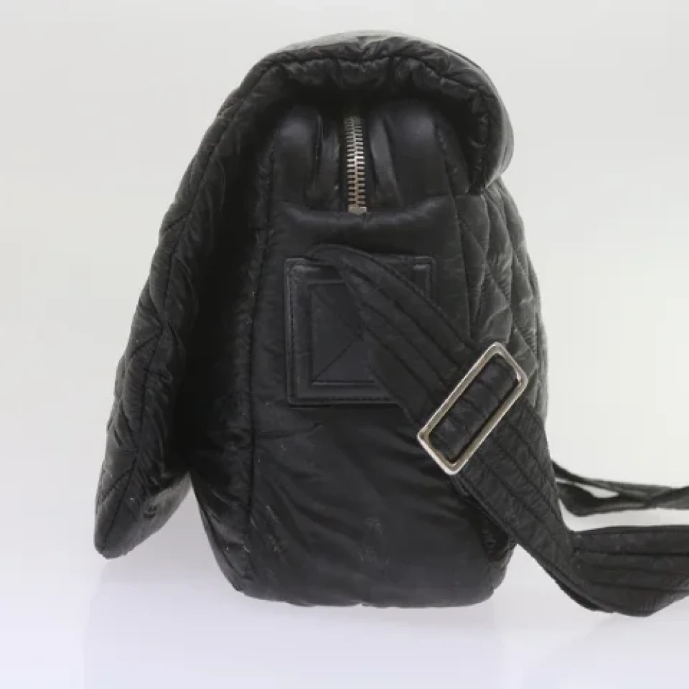 Chanel Vintage Pre-owned Nylon shoulder-bags Black Dames