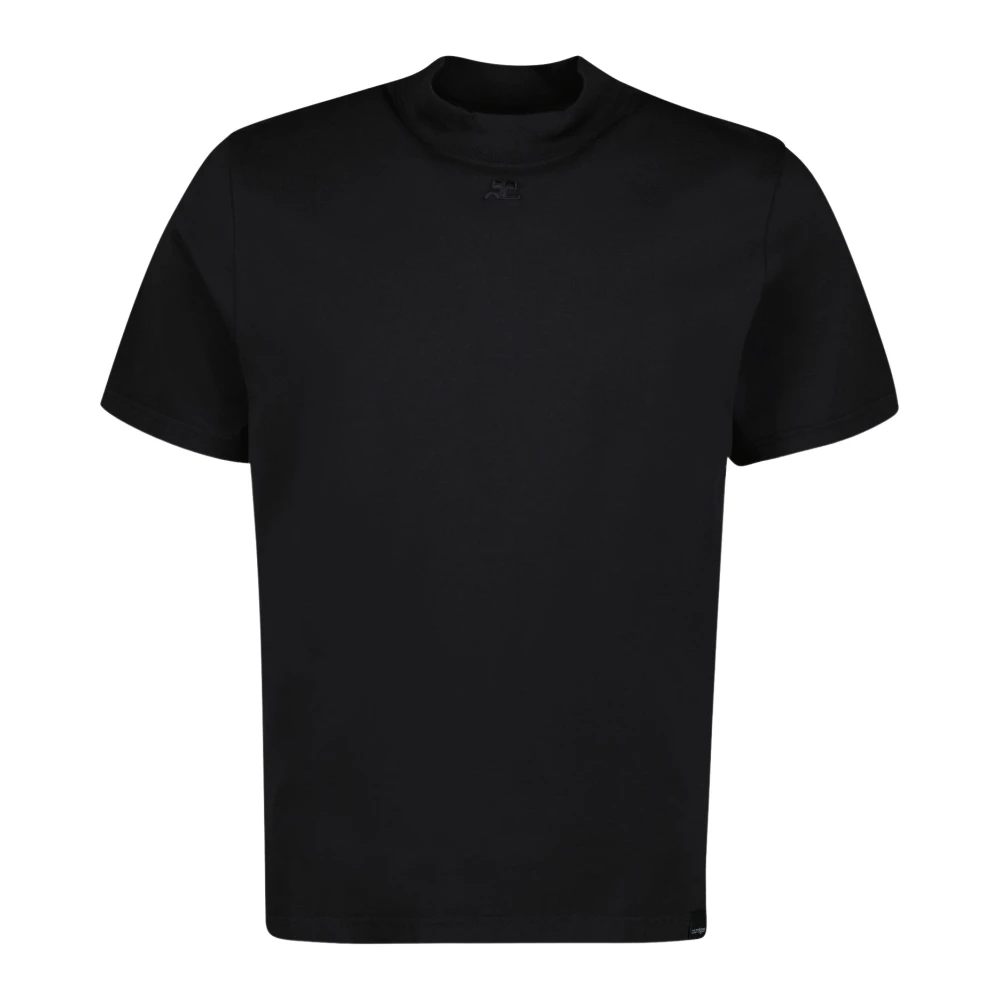 Courrèges Zwarte vulkaan T-shirt Herfst-Winter 2024 Black Heren
