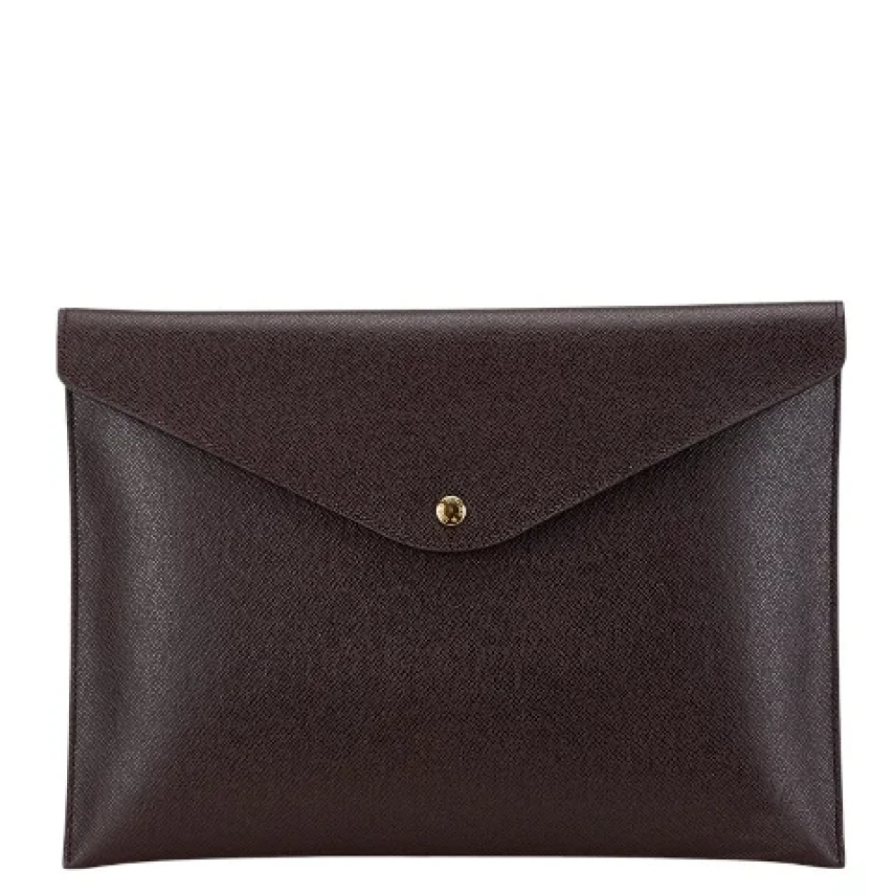 Louis Vuitton Vintage Pre-owned Leather clutches Brown Heren