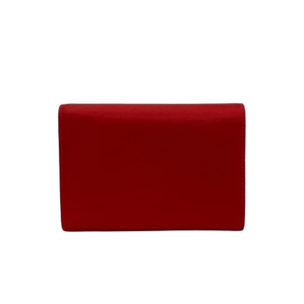 Prada Vintage Pre-owned Nylon wallets Red Dames