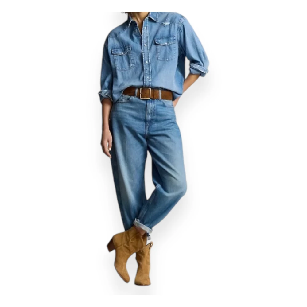 Polo Ralph Lauren Front Shirt Collectie Blue Dames
