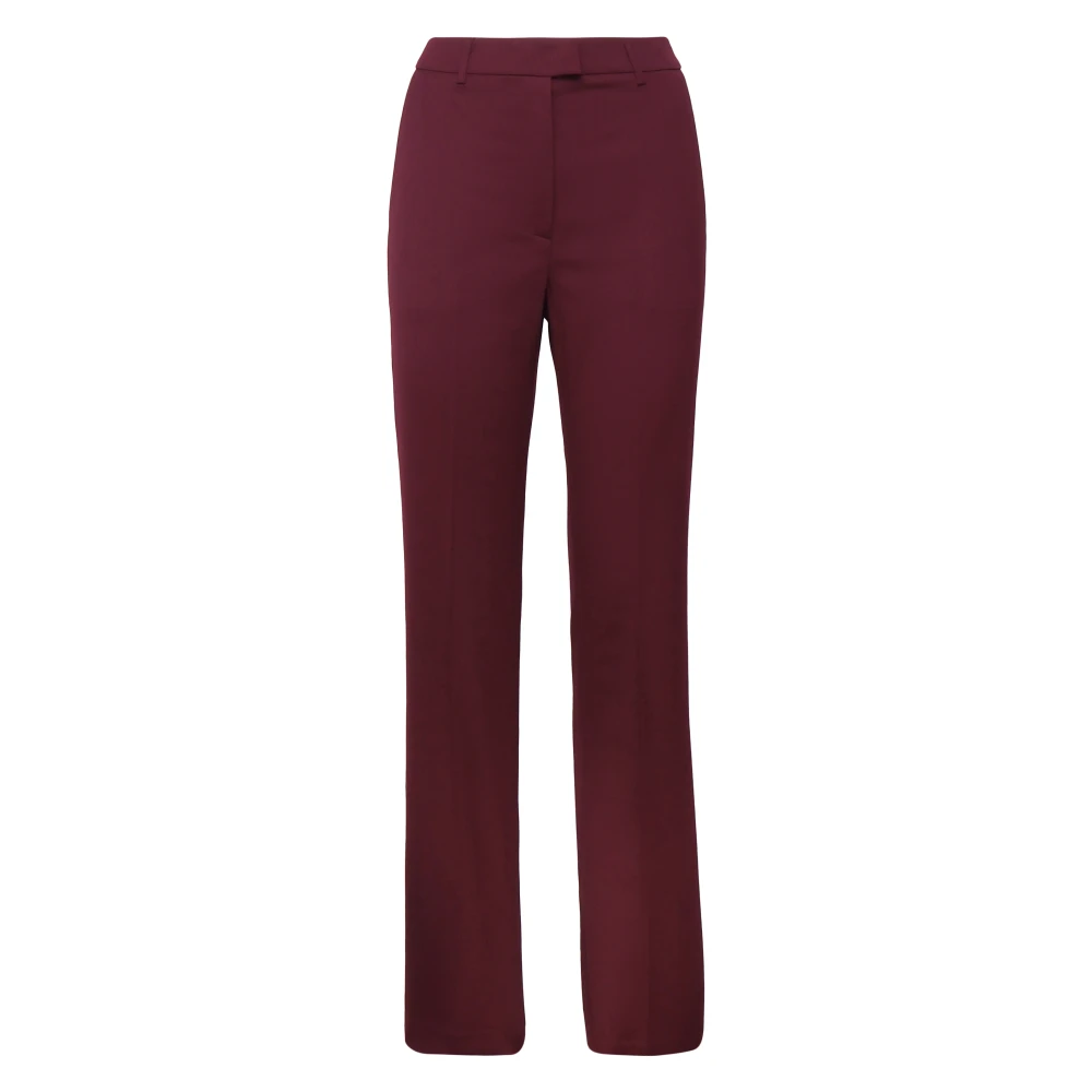 Andamane Hoge taille wolmix broek Cabernet Brown Dames