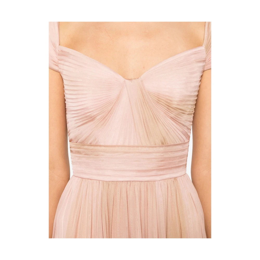 Elie Saab Poederroze Verloop Effect Jurk Pink Dames