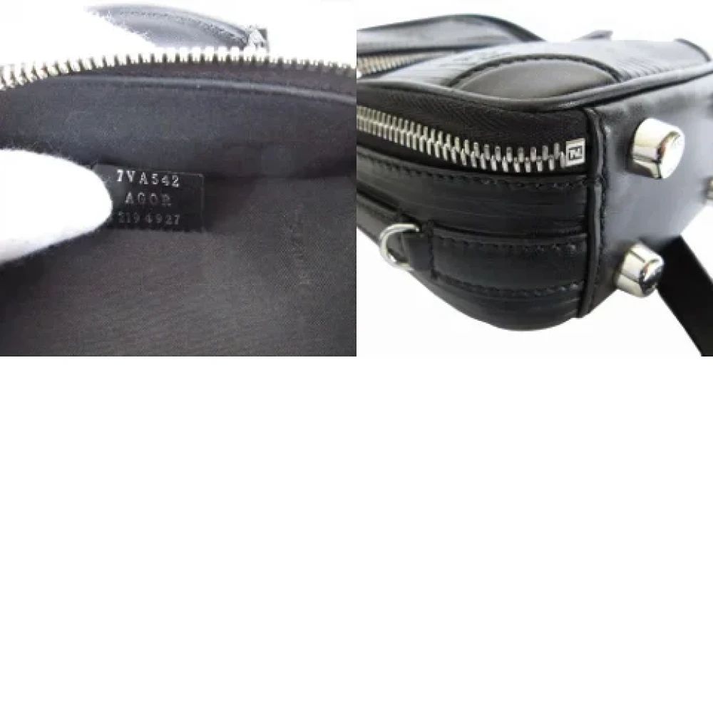 Fendi Vintage Pre-owned Leather fendi-bags Black Heren