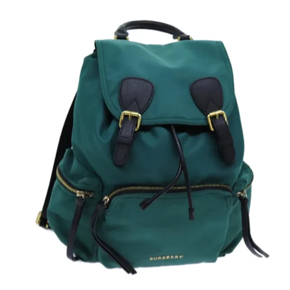 Burberry Vintage Pre-owned Nylon backpacks Green Dames
