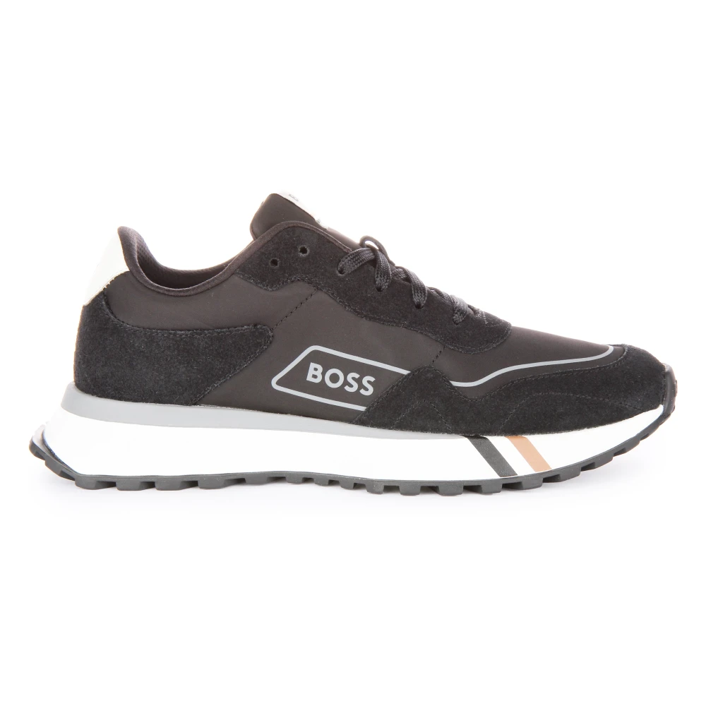 Hugo Men's Multicolor Sporty Black Runner Trainers For - Sneakers - 12 Uk - Shoes