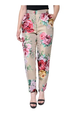 floral-jacquard-tapered-pants-beige