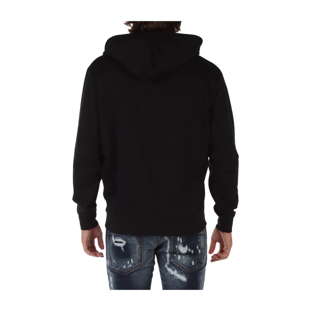 Richmond Katoenen Hoodie Black Heren