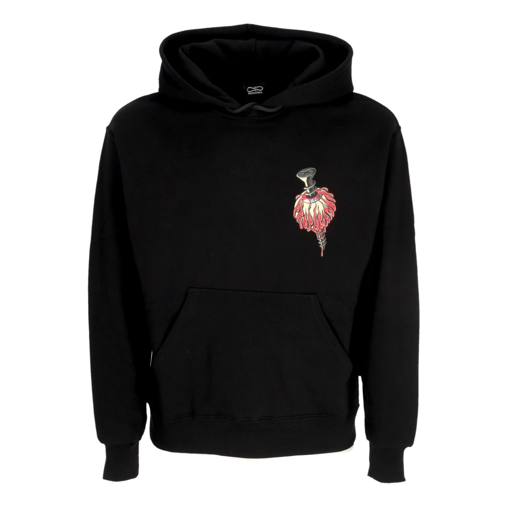 Propaganda Zwarte Hoodie met Voorzak Black Heren