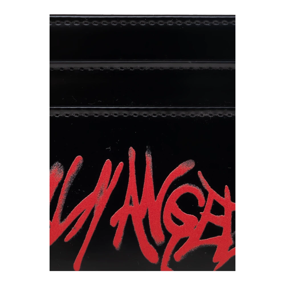 Palm Angels Eco-lederen kaarthouder Black Heren