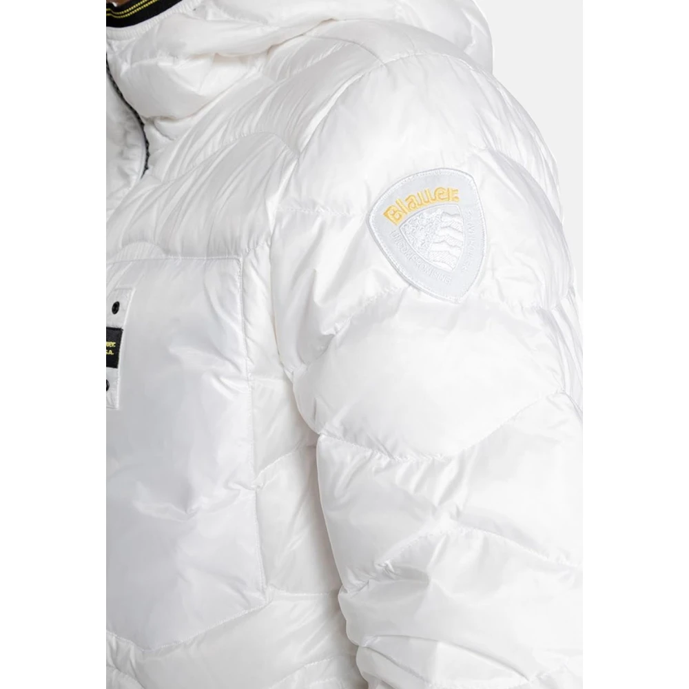 Blauer Winterjas White Heren