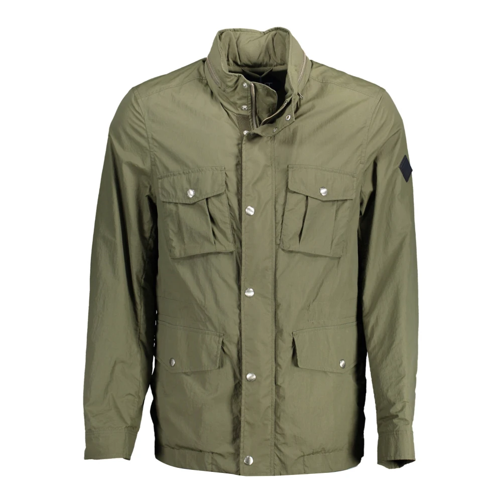 Gant , Light Jackets, Male, Green, Xl, Green Trench Coat With Hood