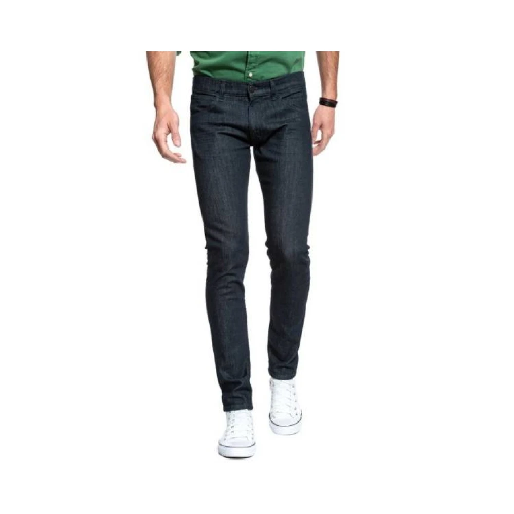 Wrangler Slim-Fit Navy Blue Denim Jeans Black Heren