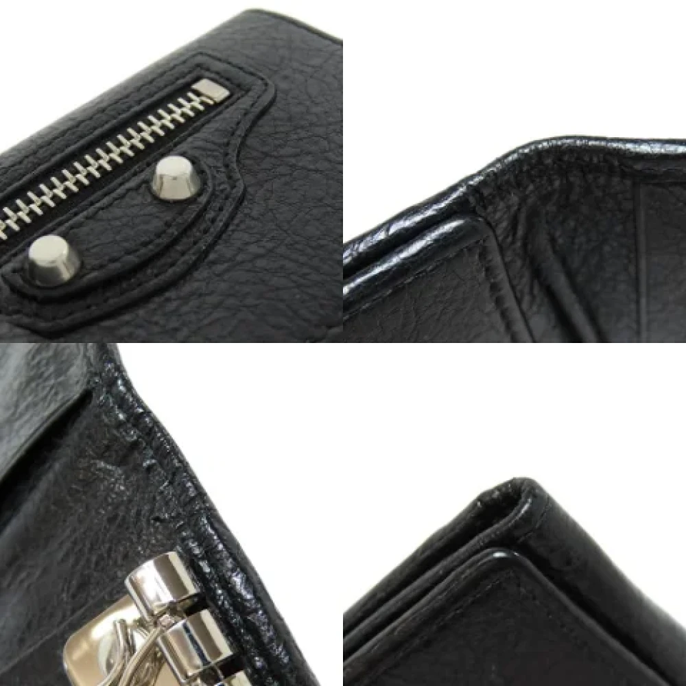 Balenciaga Vintage Pre-owned Leather key-holders Black Dames