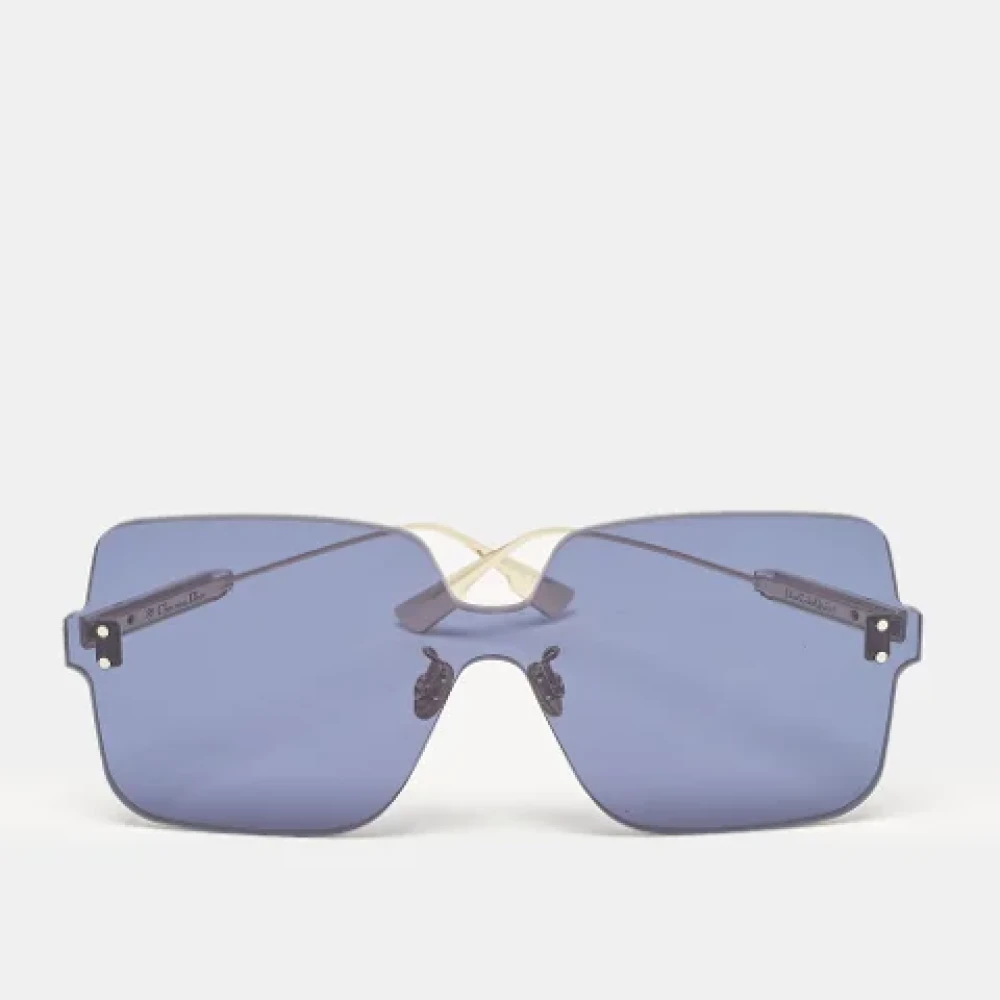 Dior Vintage Pre-owned Acetate sunglasses Blue Dames