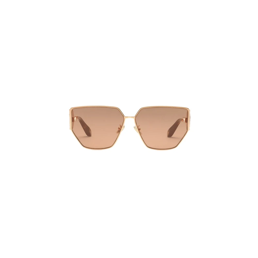 Roberto Cavalli Unisex Yellow Wide Shape Metal Fangs Sunglasses