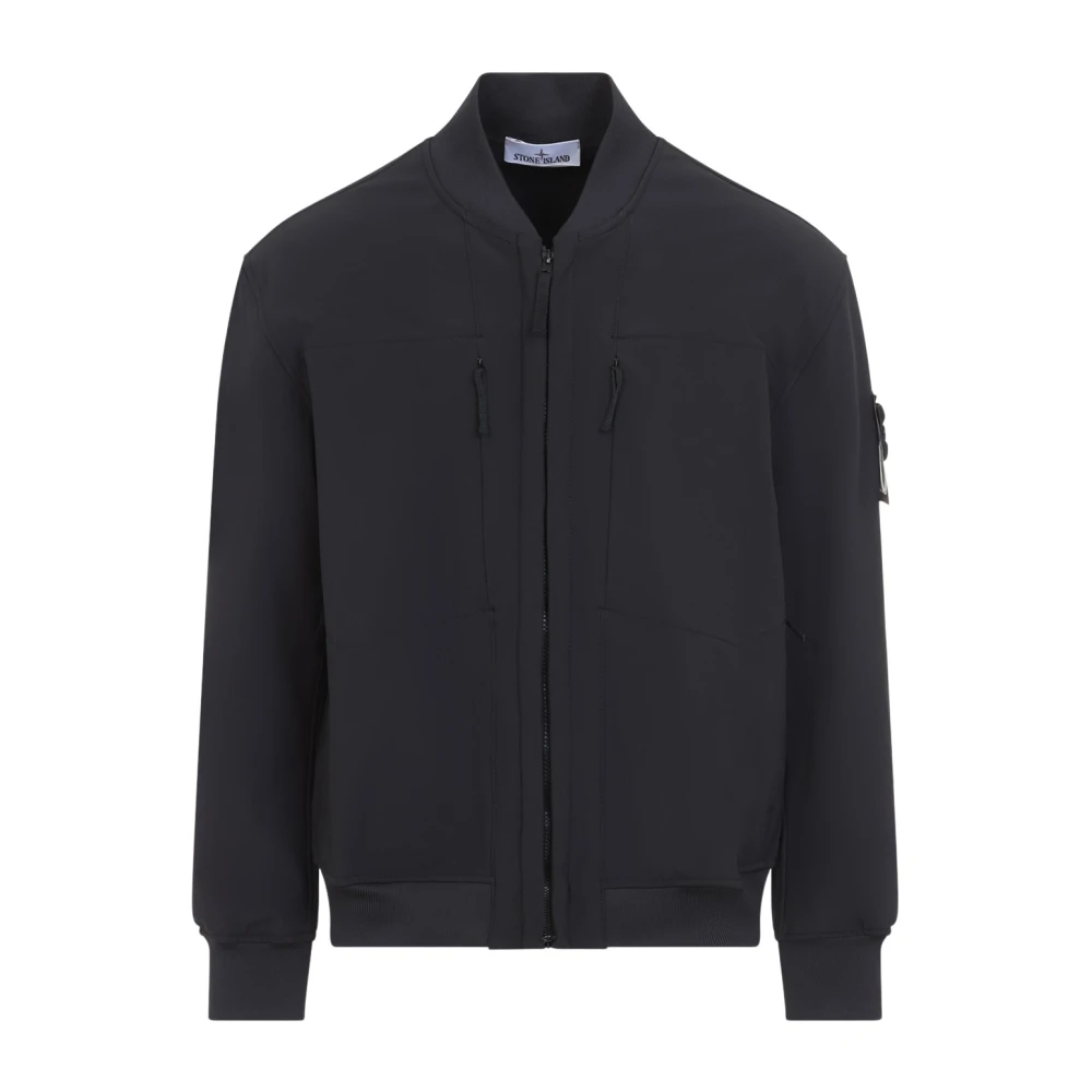 Stone Island Waterproof Bomber Jacket - Male - Bomber Jackets - Black - L - Jackets - Image 3