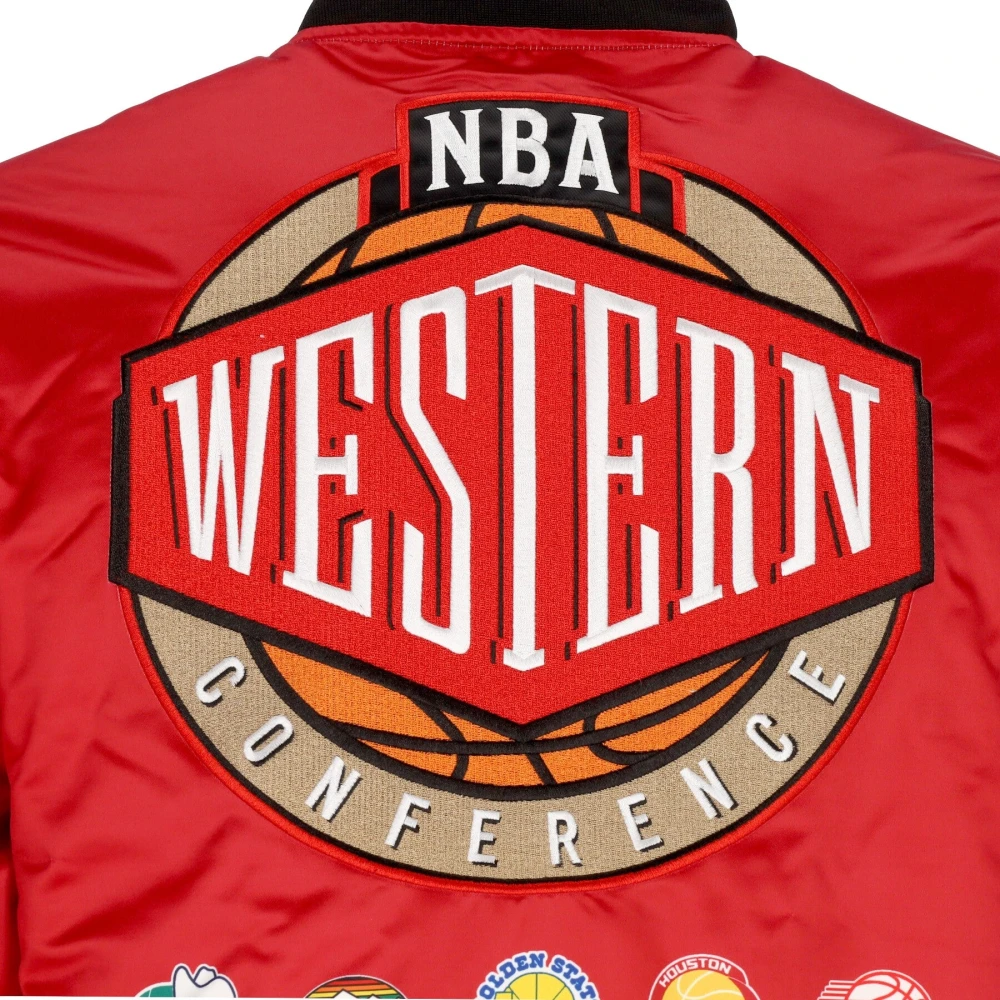 Mitchell & Ness Team West Bomberjack NBA Collectie Red Heren