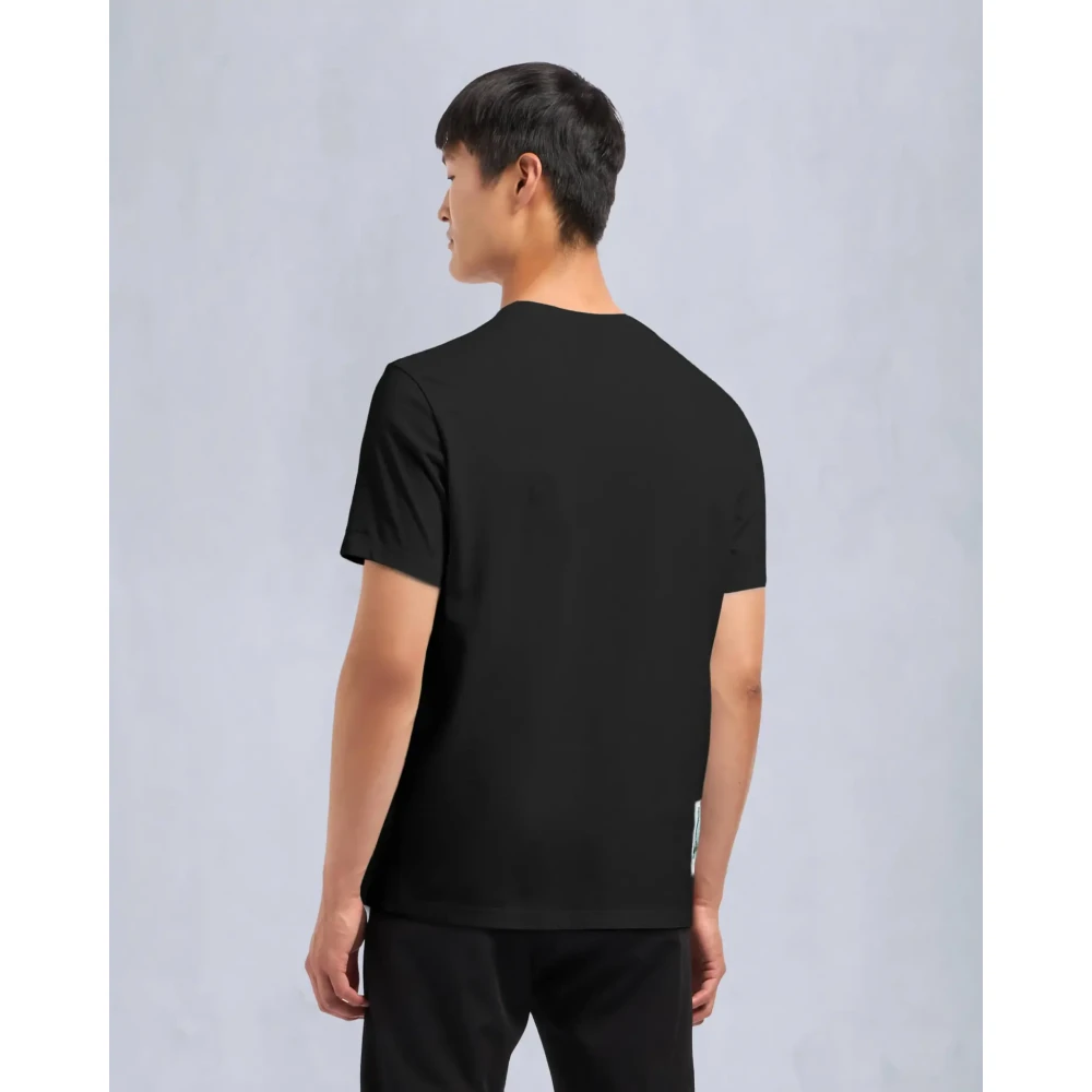 Moose Knuckles Zwarte Igneous Tee Stijlvol Shirt Black Heren