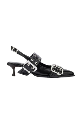Feminine Buckle Kitten Heel