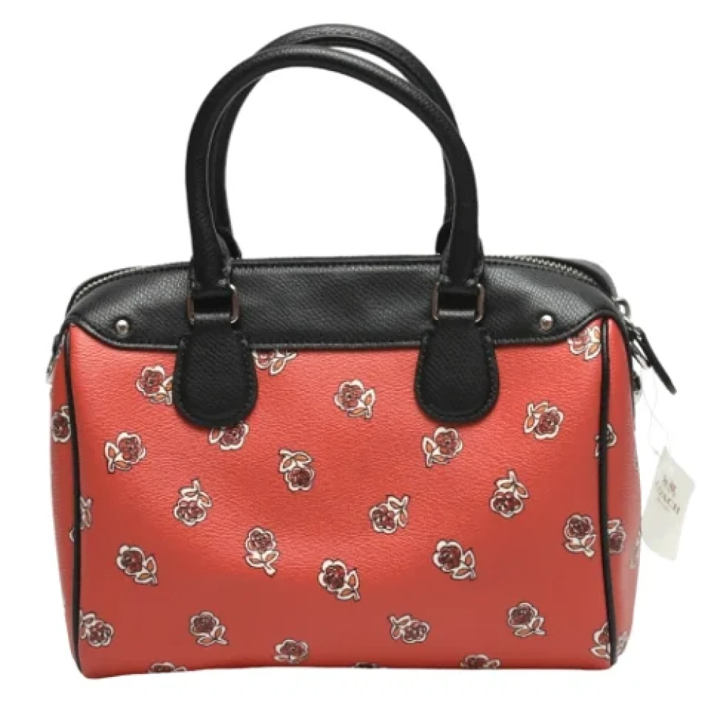 Coach Pre-owned Leather handbags Red Dames