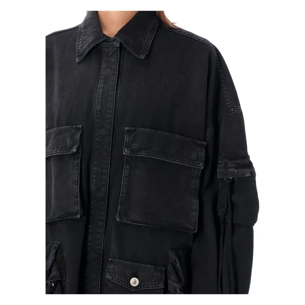The Attico Zwarte Varenjas Buitenkleding Black Dames
