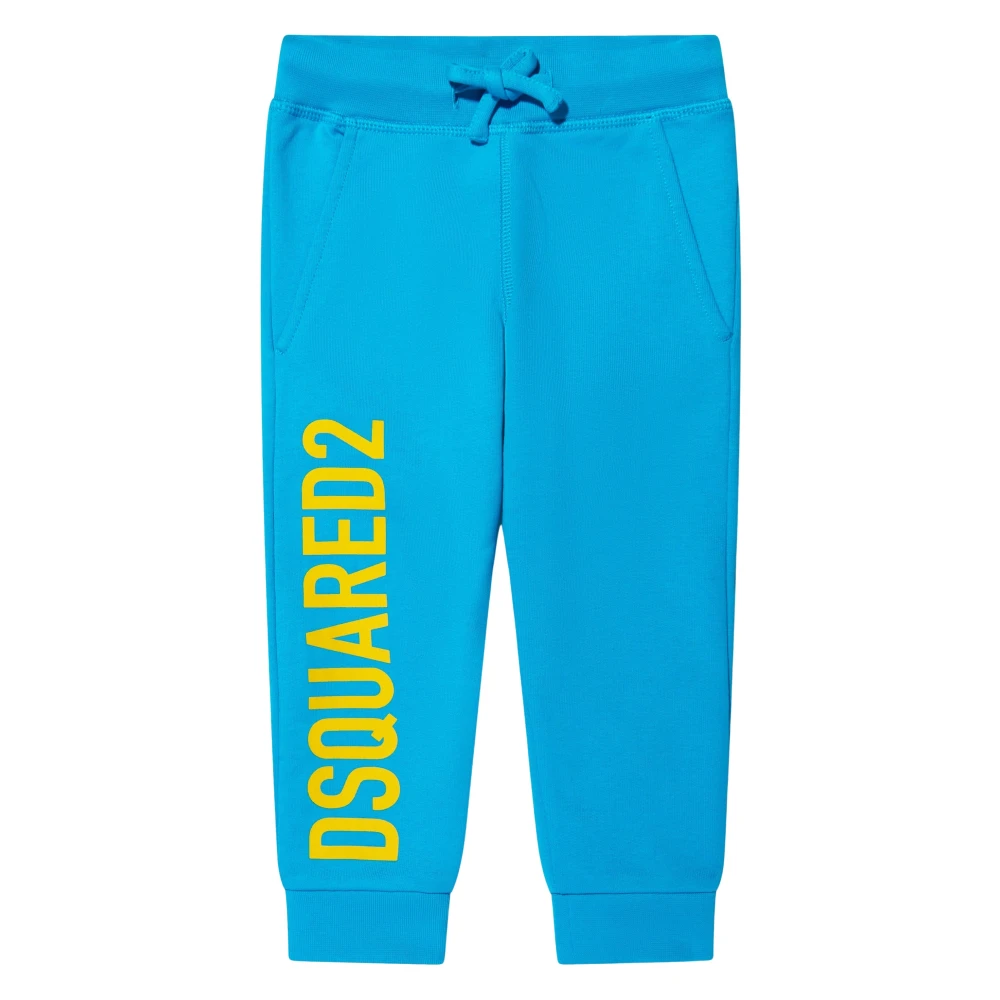 Dsquared2 Unisex Kids Blue Kids Logo Trousers Trendy Comfort - Sweatpants - 12 Y - Kids