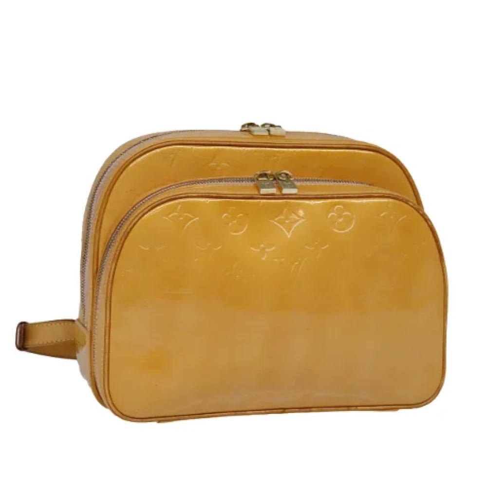 Louis Vuitton Vintage Pre-owned Leather backpacks Yellow Dames