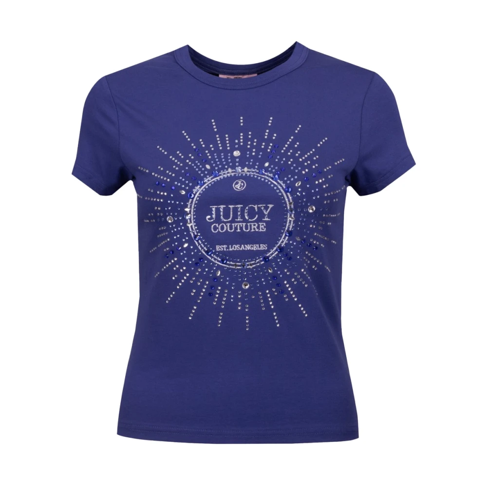 Juicy Couture Biologisch katoenen T-shirt Blue Dames
