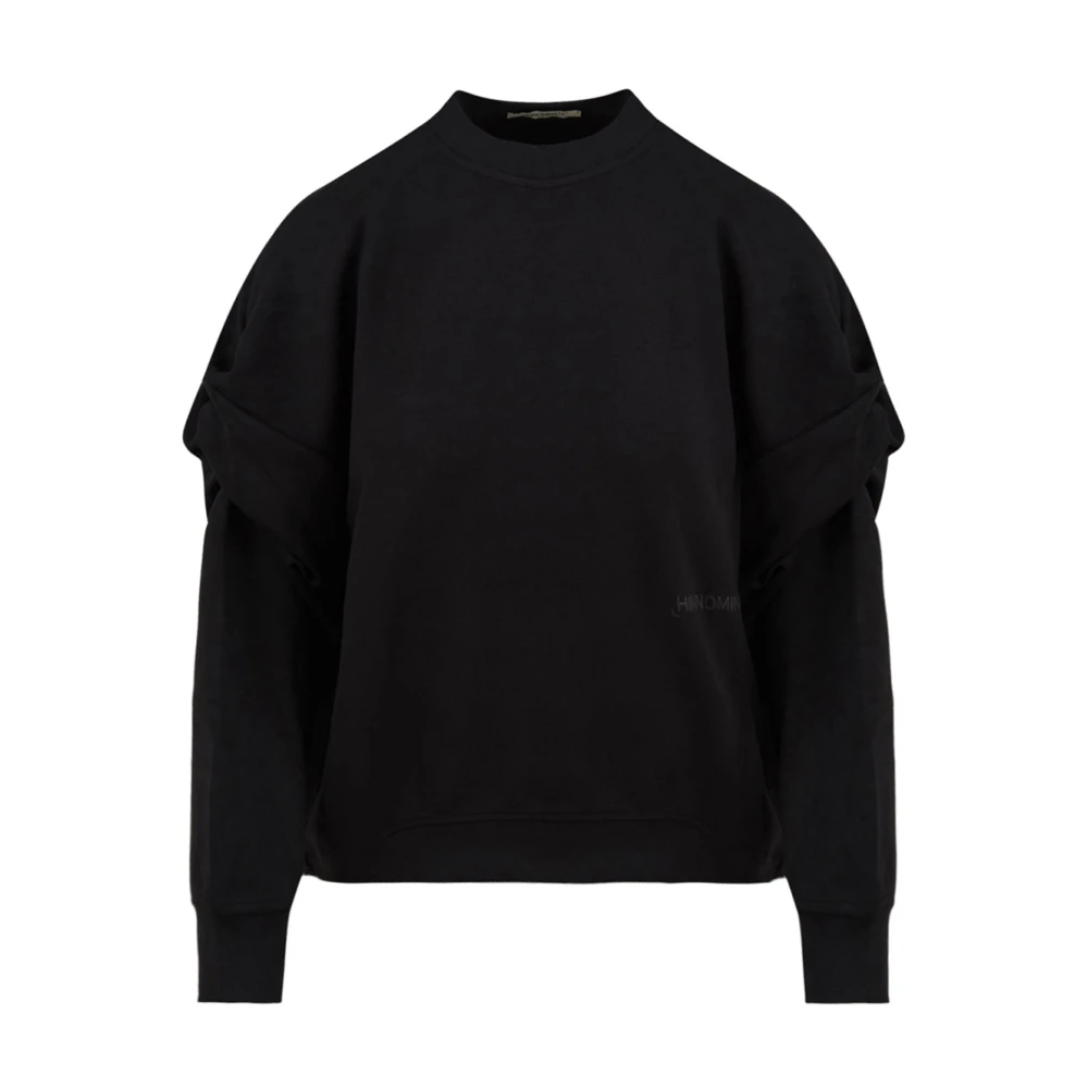 Hinnominate Zwarte Modal Sweater met Unieke Print Black Dames