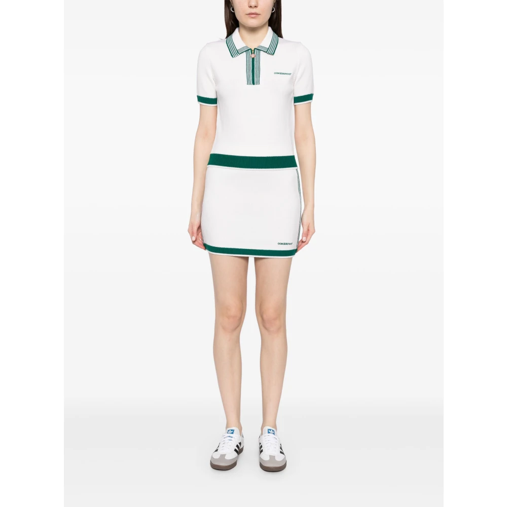Casablanca Polo Shirts White Dames
