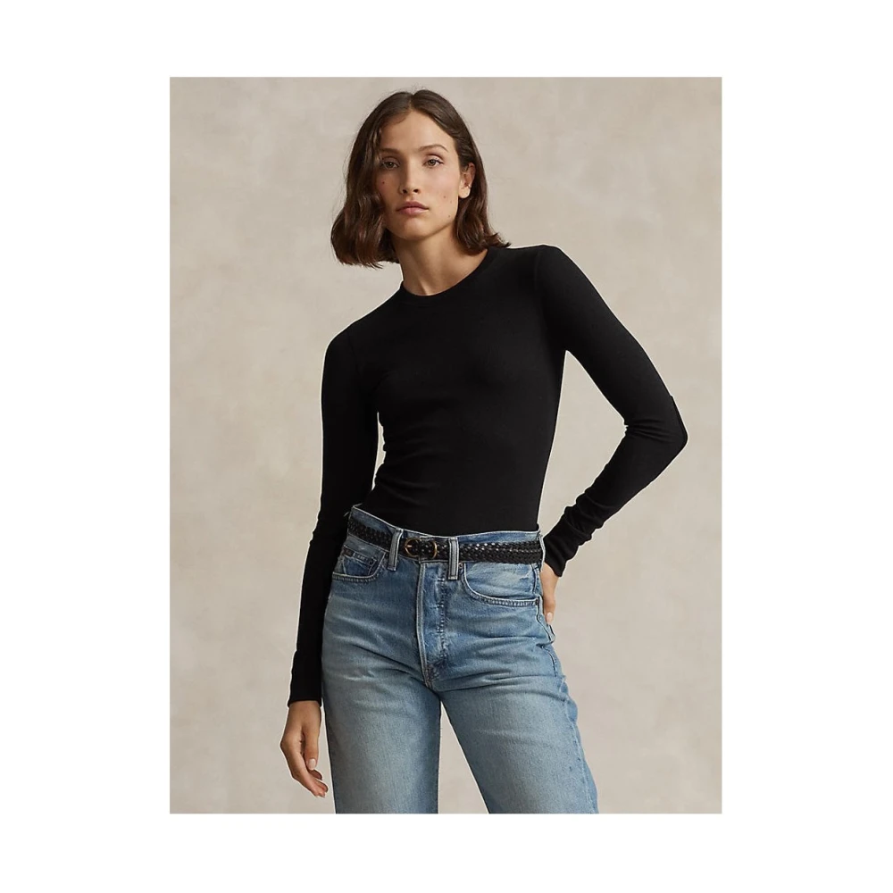 Ralph Lauren Stijlvol T-shirt voor mannen Black Dames