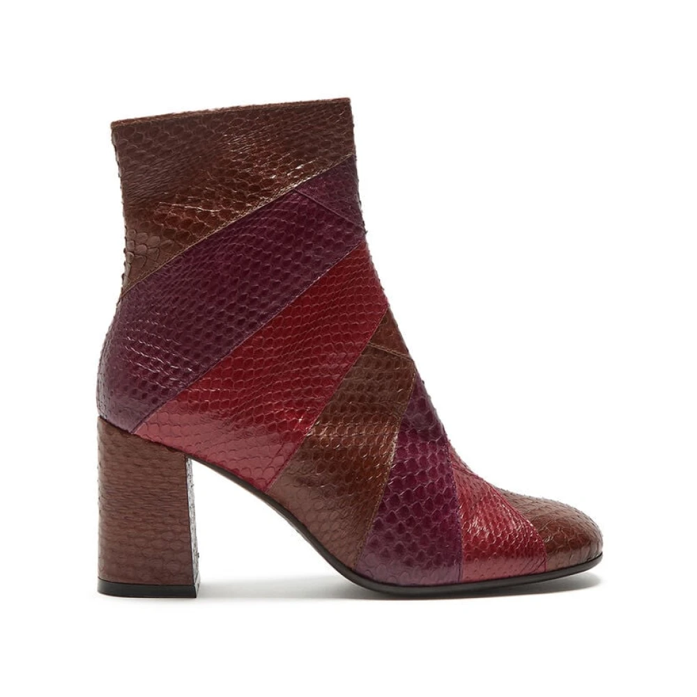 Maliparmi Vrouw Multicolor Exotic Stripes Ankle Boot