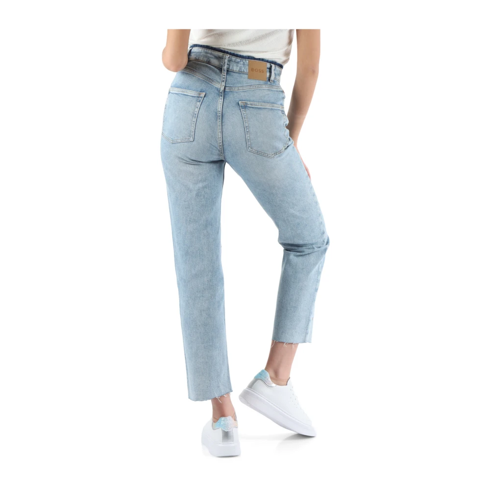 Boss Studded Five-Pocket Jeans Blue Dames