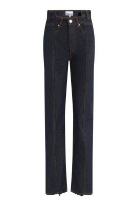 Slub Denim Fold Jeans