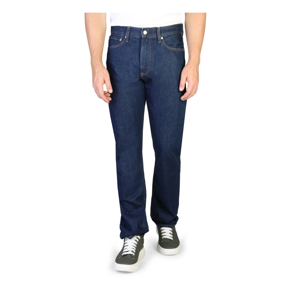 Calvin Klein Klieke Straight Jeans voor heren Blue Heren