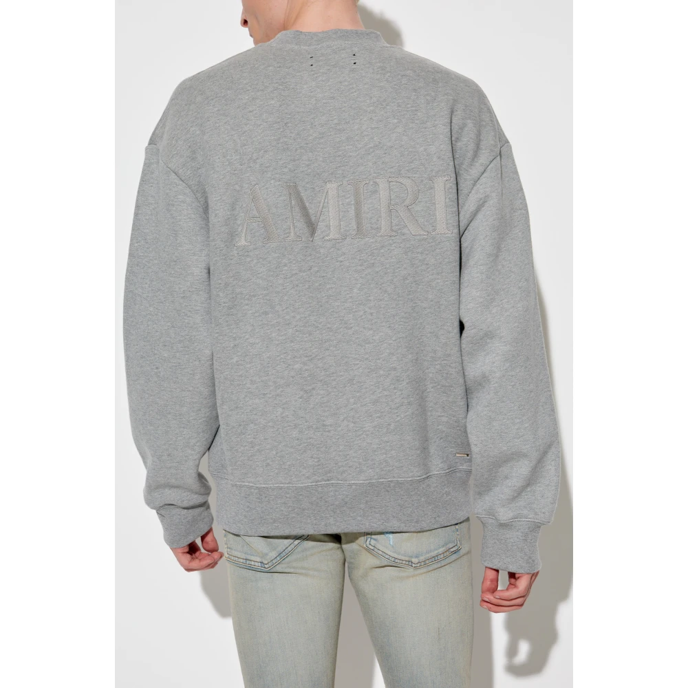 Amiri Sweatshirt met logo Gray Heren