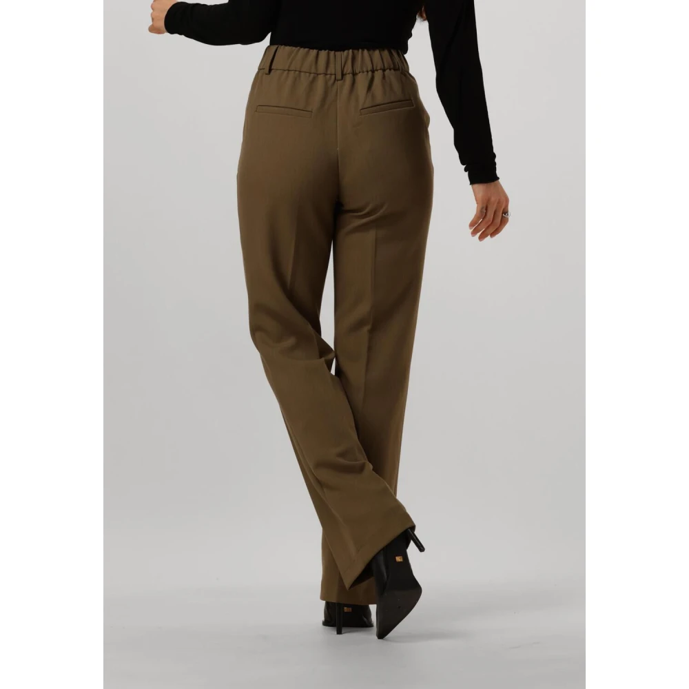 Y.A.S Groene Elegante Hoge Taille Broek Green Dames