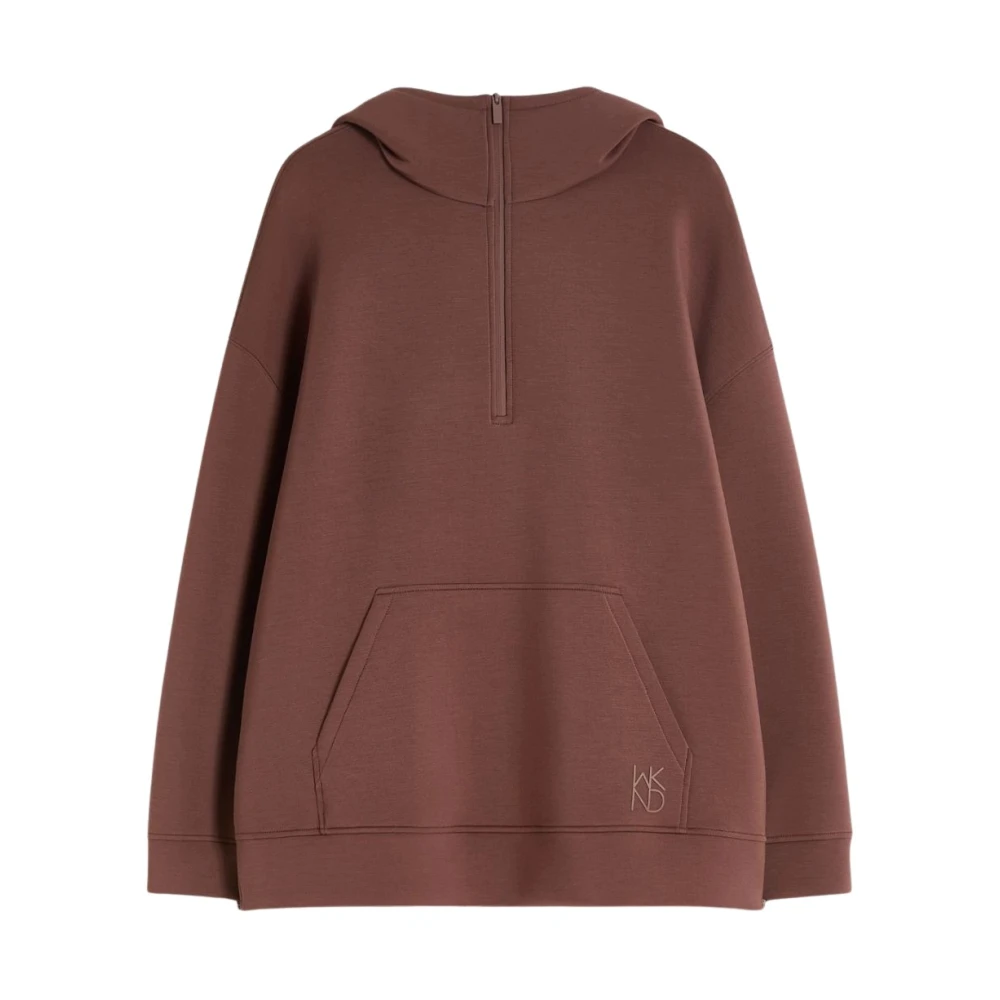 Weekend Max Mara Women's Brown Wkdradura Zip-Through Sweatshirt - Zip-Throughs - M - Sweatshirts & Hoodies