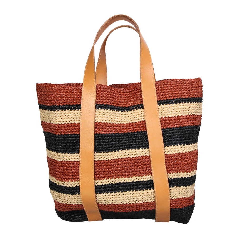 La DoubleJ Multicolor Raffia Tote Tas Multicolor Dames