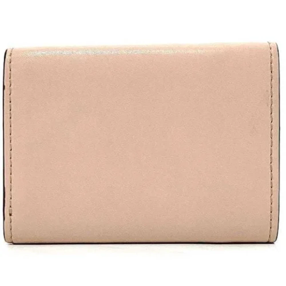 Fendi Vintage Pre-owned Leather wallets Beige Dames