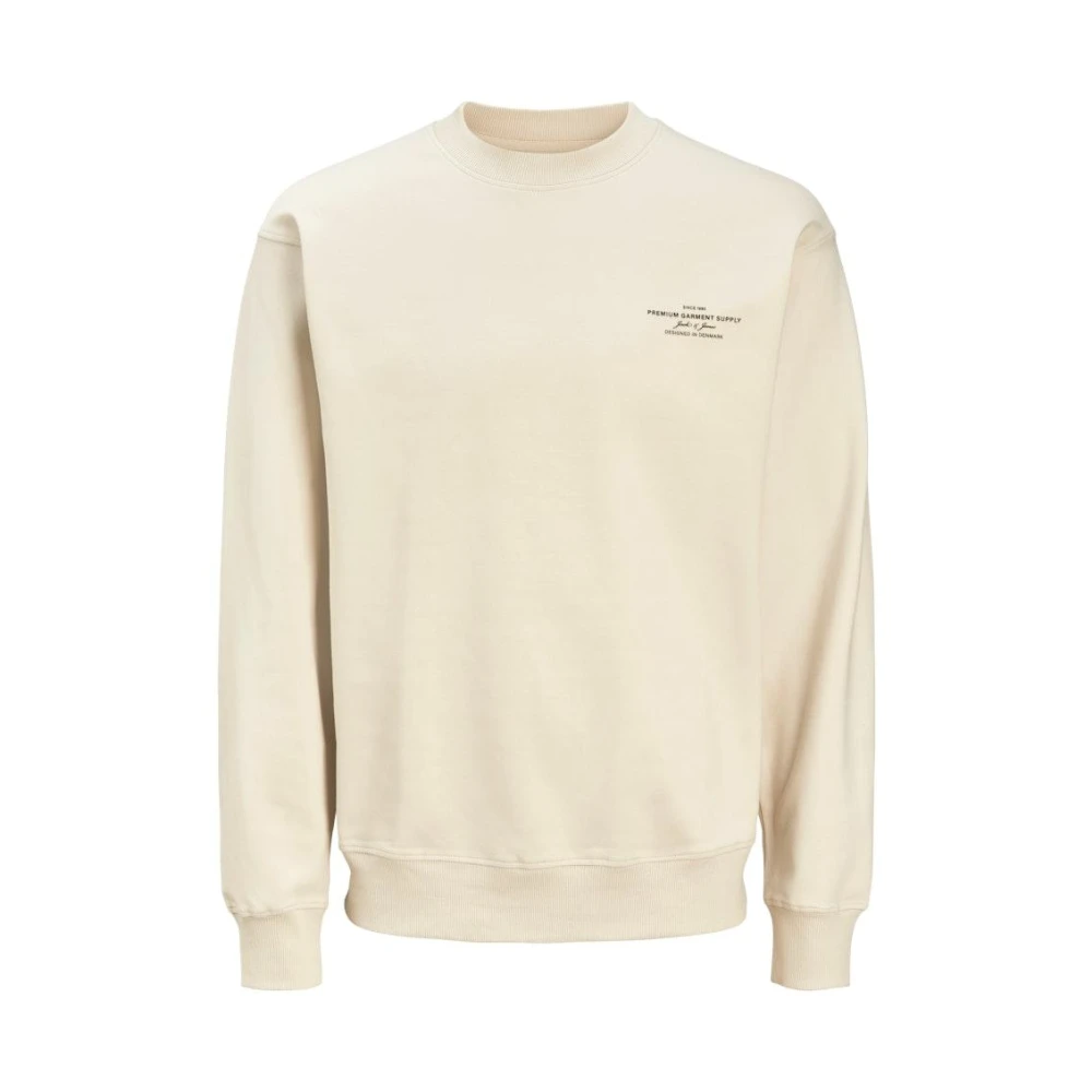 jack & jones Zomer Zand Sweat Crew Neck Beige Heren