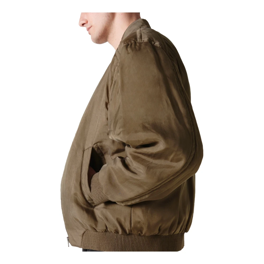 Saint Laurent Twill Teddy Bomberjack Green Heren
