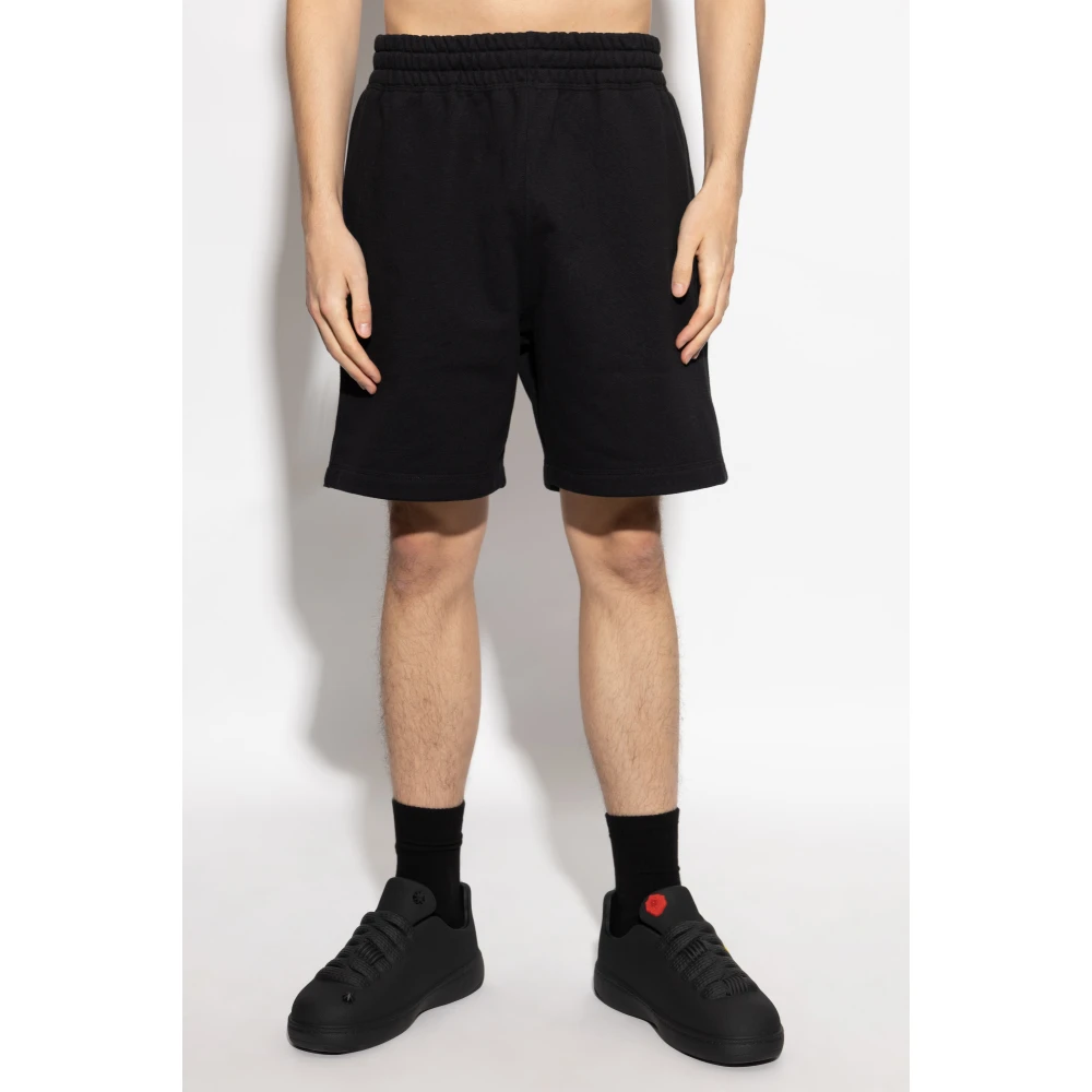 Burberry Katoenen shorts Black Heren