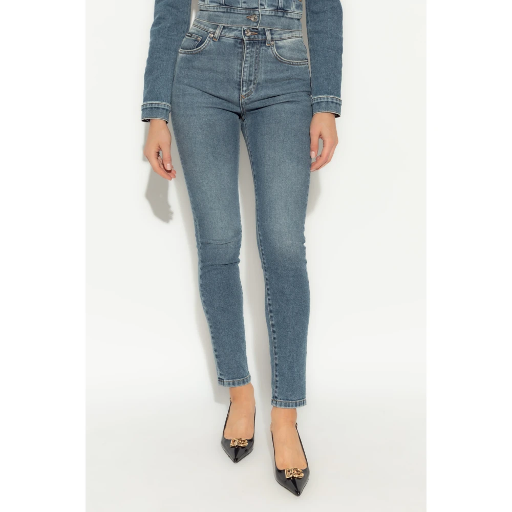 Dolce & Gabbana Tapered leg jeans Blue Dames