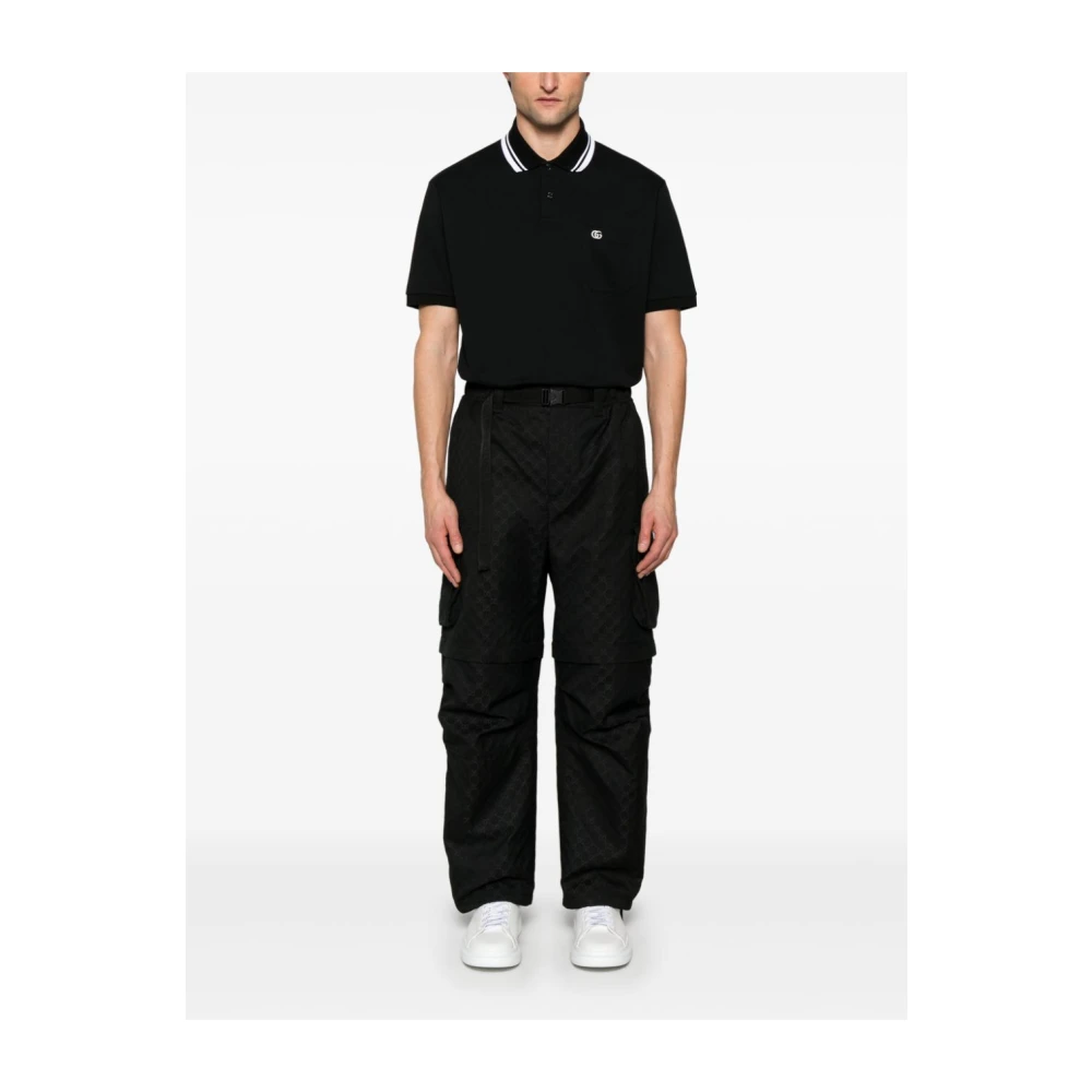 Gucci Zwarte Polo T-shirts en Polos Black Heren