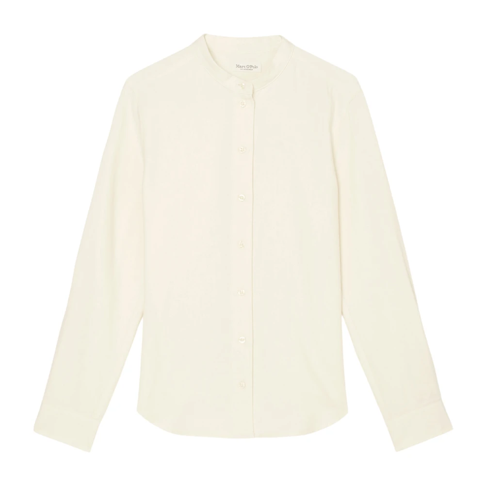 Marc O'Polo Flanellen blouse met lange mouwen White Dames