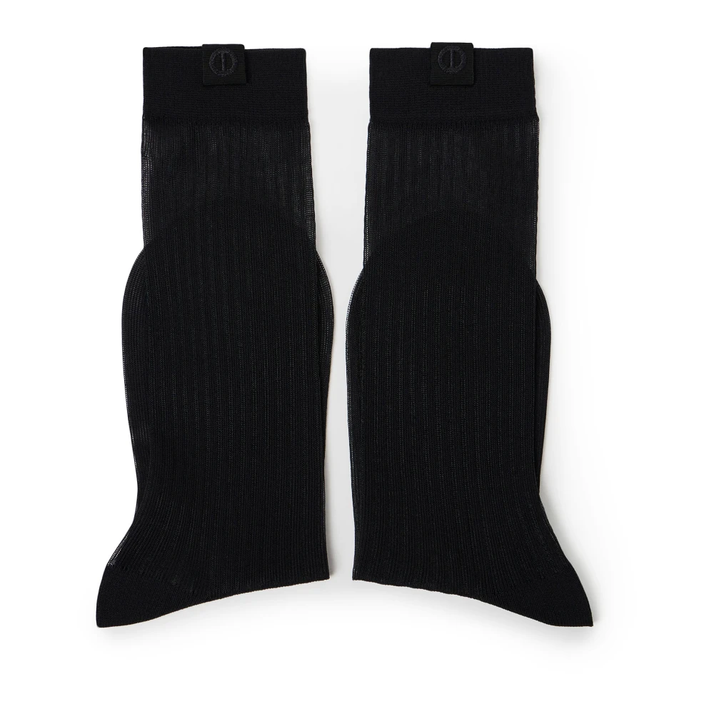 Iceberg Zwarte vlinderdas sok met geborduurd monogramlogo Black Dames