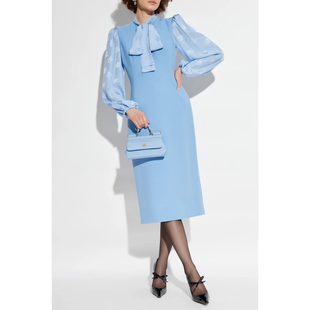Dolce & Gabbana Mouwloze jurk Blue Dames
